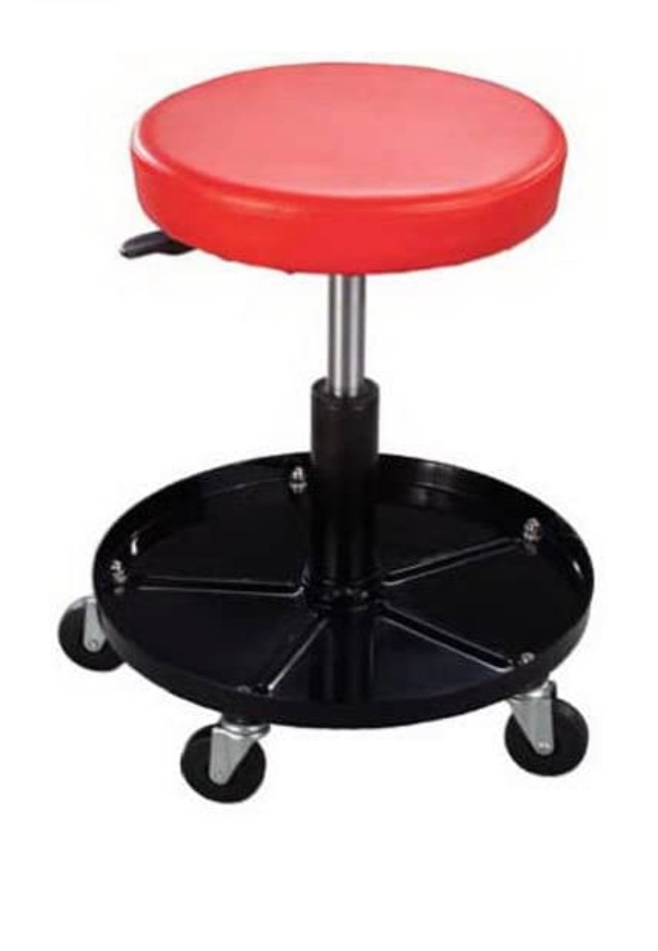 Pro-Lift C-3001 Pneumatic Chair with 300 lbs Capacity – Black / Red