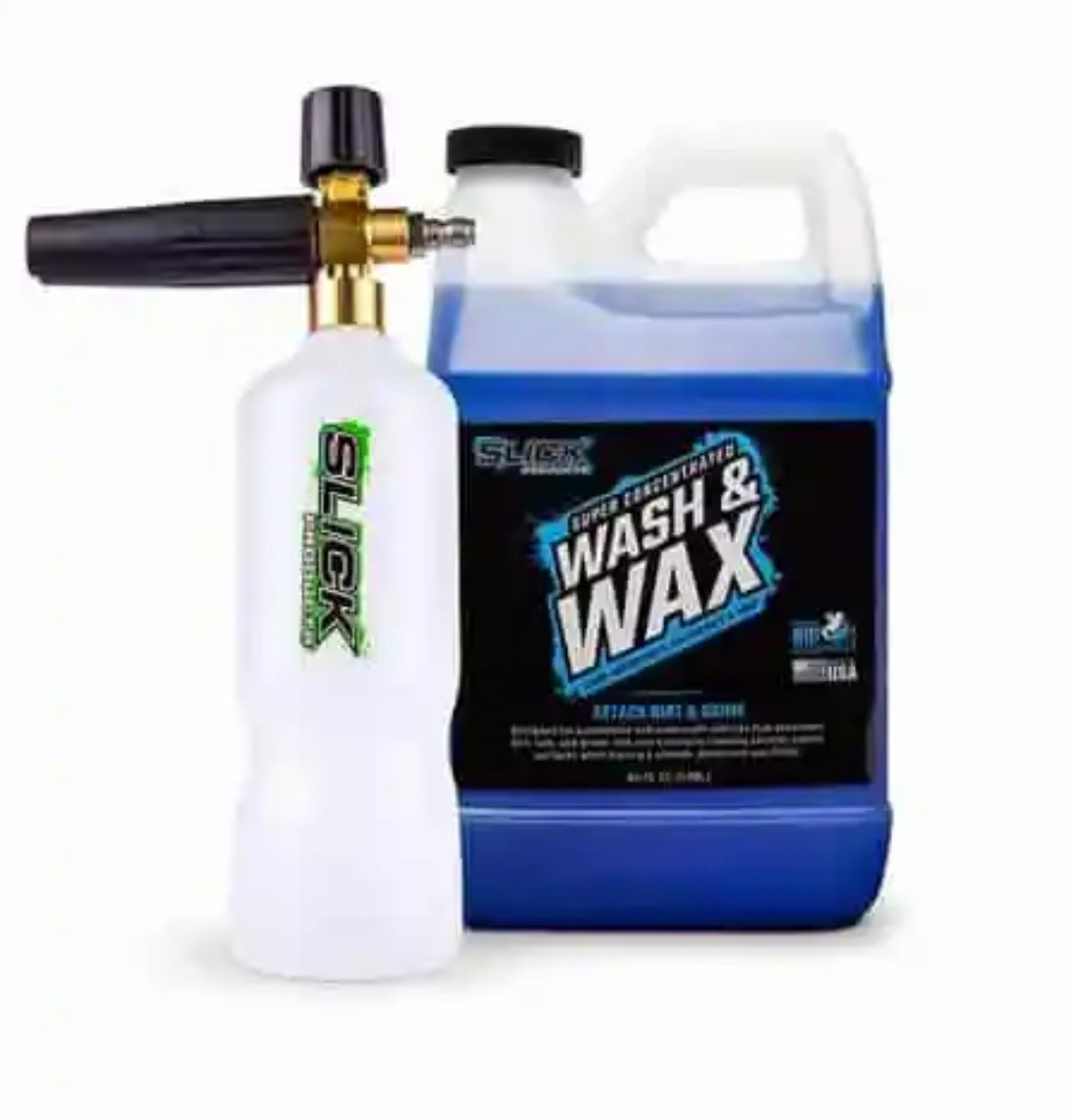 SLICK PRODUCTS WASH & WAX + FOAM CANNON BUNDLE