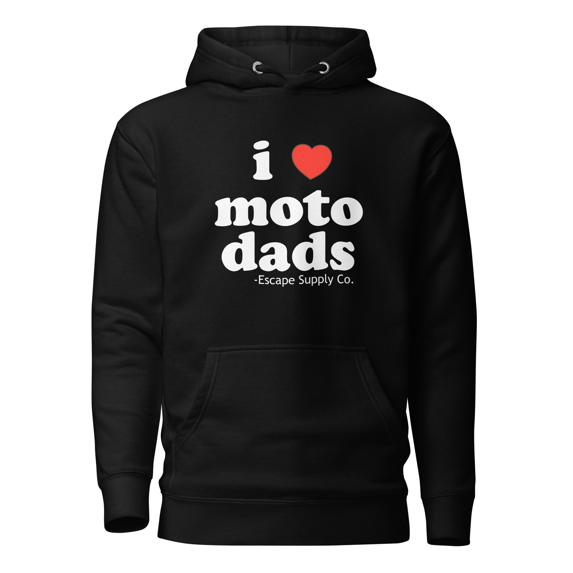 I Love Moto Dads Unisex Hoodie
